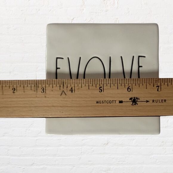 Rae Dunn Double Sided Think Evolve Block - Picture 5 of 9